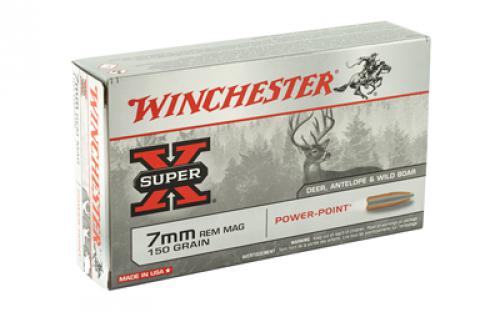 Winchester Ammunition Super-X, 7MM REM, 150 Grain, Power Point, 20 Round Box X7MMR1