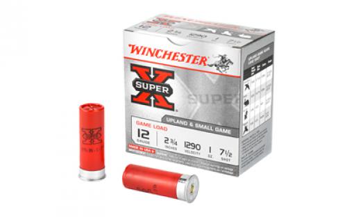 Winchester Ammunition Super-X, 12 Gauge, 2.75, Game Load, #7.5, 1 oz., Shotshell, 25 Round Box XU127