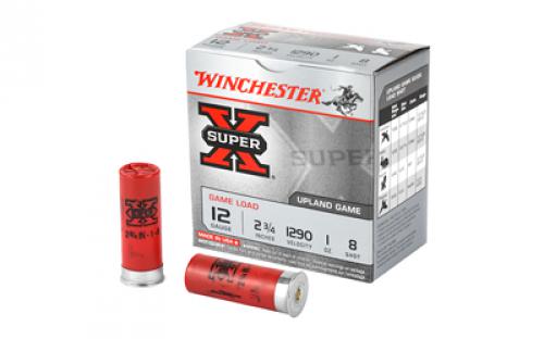 Winchester Ammunition Super-X, 12 Gauge, 2.75, Game Load, #8, 1 oz., Shotshell, 25 Round Box XU128B