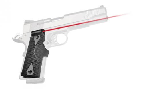 Crimson Trace Corporation Hi-Brite LaserGrip, Fits 1911 Government/Commander, Black, Front Activated LG-401