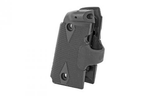 Crimson Trace Corporation Hi-Brite Laser Grip, Fits Kimber Micro 9, Rubber Wraparound, Green Laser, Black Finish, User Installed LG-409G