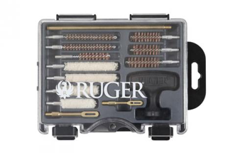 Allen Ruger Compact Handgun Cleaning Kit, 14 Piece, 38 Special-45 ACP, Molded Case 27821