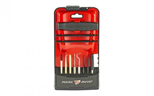 Real Avid Gun Boss Pro, Gun Boss, Pro Precision Cleaning Tools, Toolkit, Polycarbonate  Kickstand Case, Brushes, Picks, Scrapers AVGBPROPCT