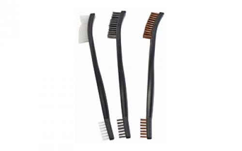 Birchwood Casey Utility Brushes, 3-Pack, Bronze, Nylon, and Stainless BC-41104