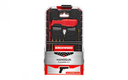 Birchwood Casey Universal Handgun Cleaning Kit, 16 Pieces, Custom Handle BC-HNDGCLN-KIT