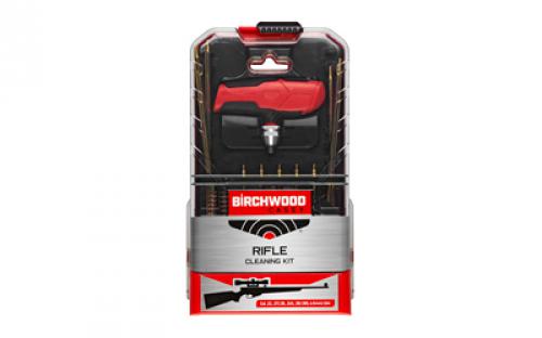 Birchwood Casey Universal Rifle Cleaning Kit, 21 Piece, Unique Handle BC-RIFCLN-KIT