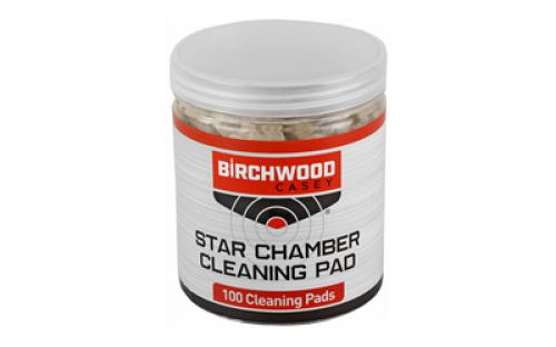 Birchwood Casey Star Chamber, Cleaning Pads, 100 Piece Container BC-STRCLN