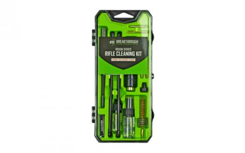 Breakthrough Clean Technologies Vision Series, Cleaning Kit, For AR15, Includes Cleaning Rod Sections, Hard Bristle Nylon Brushes, Jags, Patch Holders, Cotton Patches, Durable Aluminum Handle And Mini Bottles of Breakthrough Military-Grade Solvent And Battle Born High-Purity Oil BT-CCC-AR15