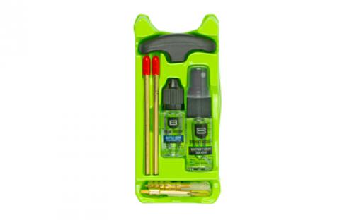 Breakthrough Clean Technologies Vision Series, Cleaning Kit, For 40 Cal/10MM, Includes Cleaning Rod Sections, Hard Bristle Nylon Brushes, Jags, Patch Holders, Cotton Patches, Durable Aluminum Handle And Mini Bottles of Breakthrough Military-Grade Solvent And Battle Born High-Purity Oil BT-ECC-40