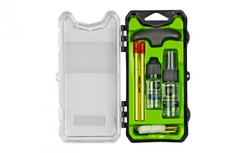 Breakthrough Clean Technologies Vision Series, Cleaning Kit, For  44/45 Cal, Includes Cleaning Rod Sections, Hard Bristle Nylon Brushes, Jags, Patch Holders, Cotton Patches, Durable Aluminum Handle And Mini Bottles of Breakthrough Military-Grade Solvent And Battle Born High-Purity Oil BT-ECC-44/45