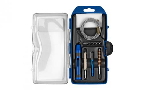 DAC Gunmaster Rifle Cleaning Kit, 12 Pieces, 243/260/6mm/6.5mm, Includes Pull Through Rod and 6 Piece Driver Set GM65LR