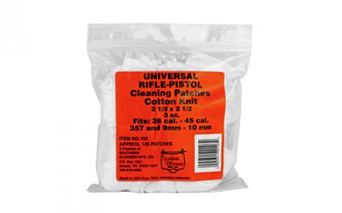 Southern Bloomer Cotton Patch, 2.5X2.5 For Universal Gun Cleaning, 125 Per Bag #103