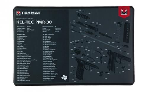 TekMat Cleaning Mat, Pistol Size, 11x17, For Kel-Tec PMR-30, Black TEK-R17-KEL-PMR30