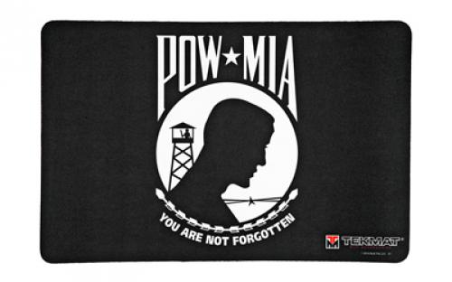 TekMat Pistol Mat POW MIA, 11x17, Black, Includes Small Microfiber TekTowel, Packed In Tube TEK-R17-POWMIA