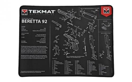 TekMat Beretta 92 Ultra Premium Gun Cleaning Mat,15X20, Includes Small Microfiber TekTowel TEK-R20-BER92