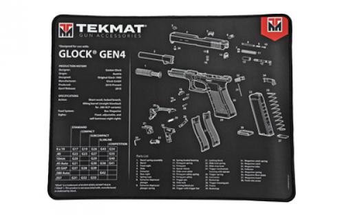 TekMat Glock Gen 4 Ultra Premium Gun Cleaning Mat, 15x20, 15X20, Includes Small Microfiber TekTowel TEK-R20-GLOCK-G4