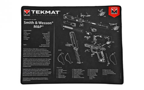 TekMat S&W M&P Ultra Premium Gun Cleaning Mat, 15x20, Includes Small Microfiber TekTowel, Packed In Tube TEK-R20-SW-MP