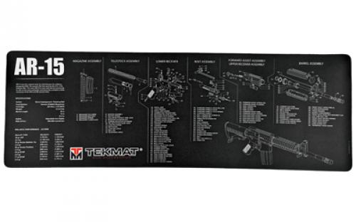 TekMat AR-15 Rifle Mat, 12x36, Black, Includes Small Microfiber TekTowel, Packed In Tube TEK-R36-AR15