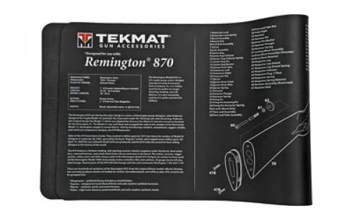 TekMat Remington 870 Mat, 12x36, Black, Includes Small Microfiber TekTowel, Packed In Tube TEK-R36-REM-870