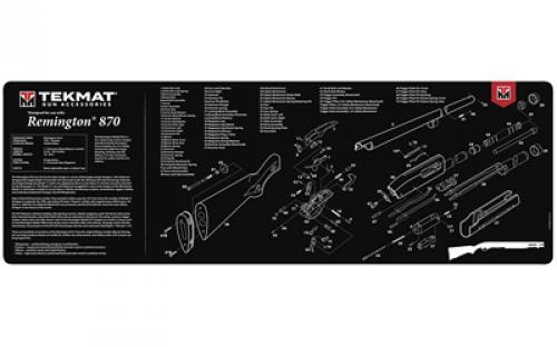 TekMat Remington 870 Mat, 12"x36", Black, Includes Small Microfiber TekTowel, Packed In Tube TEK-R36-REM-870