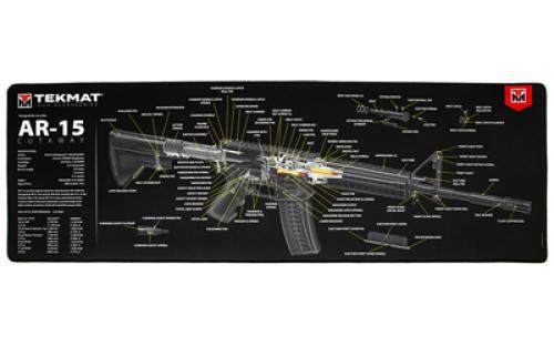 TekMat AR-15 Cutaway Ultra Premium Gun Cleaning Mat, Includes Small Microfiber TekTowel, Packed In Tube TEK-R44-AR15-CA