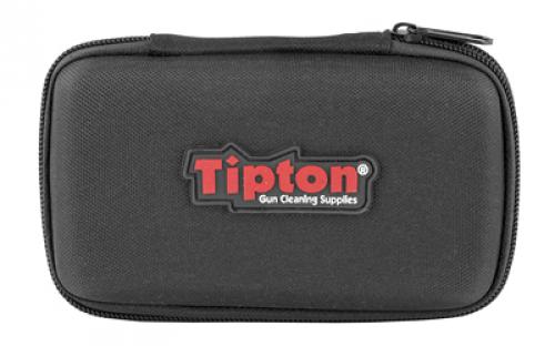 Tipton Compact Pistol Cleaning Kit, For Pistol Calibers .22-.45, Cleaning Pick, Nylon Brush, Cleaning Rod, Soft Carry Case 1082252