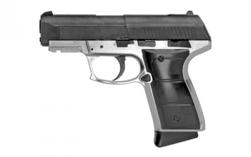 Daisy 5501, CO2 Pistol, BB, 430 Feet Per Second, 8.5 Barrel, Matte Finish, Black Slide and Silver Frame, 15 Round Capacity 985501-442