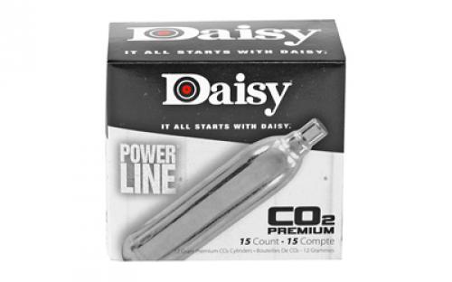 Daisy 7015 Powerline CO2 Cylinders, 12 Grams, 15 Per Box 997015-611