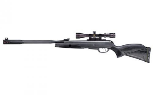 Gamo Whisper Fusion Mach 1, .22 Pellet, Black Finish, Synthetic Stock, Dual Noise Dampening Technology, Fluted Polymer Jacketed Rifled Steel Barrel, Inert Gas Technology, 3-9x40 Scope, Single Shot, 1020 Feet Per Second 611006325554