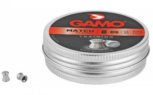 Gamo Match, Pellets, 177PEL, Flat Nose, Tin, 250/Pack 6320024BT54