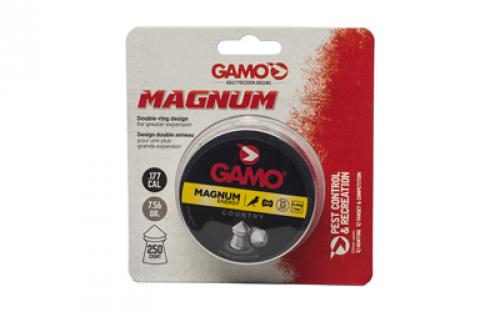 Gamo Gamo Magnum, Spire Point Double Ring, .177 Pellet, Pointed Nose, Tin, 250 Count 6320224BT54