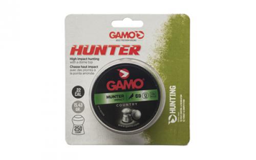 Gamo Gamo Hunter, Pellets, .22 Pellet, Round Nose, Tin, 250 Count 6320525BL54