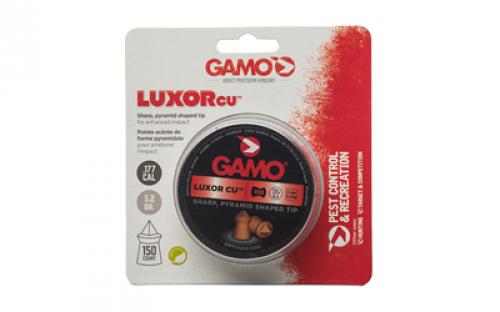 Gamo Luxor Cu Sharp Pyramid, Pellets, .177 Pellet, Sharp Nose, Tin, 150 Count 632282054