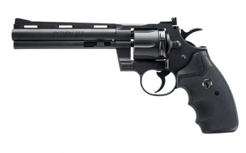 Umarex Colt Python, Air Pistol, .177 BB, 6 Barrel, 410 Feet Per Second, Matte Finish, Black, Polymer Grips, 10 Rounds 2254040