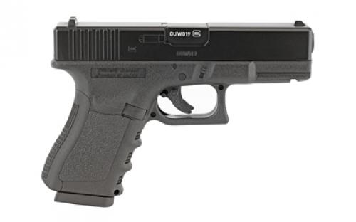 Umarex GLK G19 GEN 3 CO2 Pistol, .177 BB, 4.25" Barrel, Black Synthetic Grip, 410 Feet Per Second, 16Rd, Black, CO2 Not Included 2255200