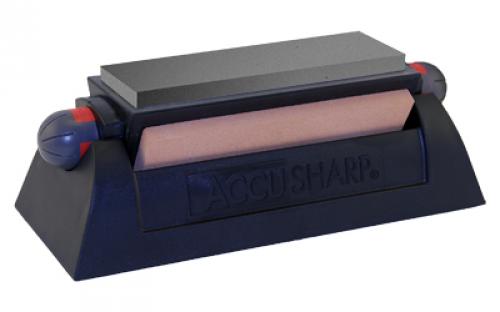 AccuSharp Model 064C, Knife Sharpener, Rotating, 6 Length, Includes 3 Levels of Sharpening Stones 064C