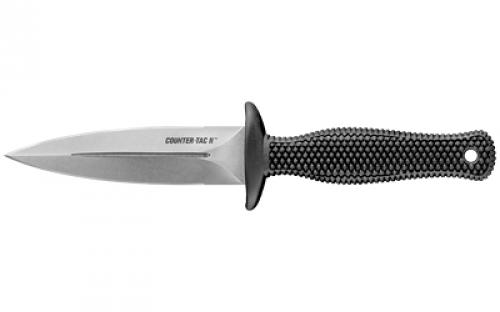 Cold Steel Counter Tac II, Fixed Blade Knife, AUS-8A Steel, Plain Edge, 3.375 Blade CS-10BCTM