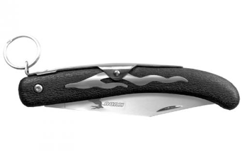 Cold Steel Kudu, Folding Knife, Silver, Plain Edge, Clip Point, 4.25" Blade, Polished Finish, 5Cr15MoV, Black Handle CS-20KK