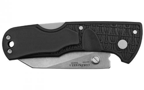 Cold Steel Kiridashi, Folding Knife, Silver, Plain Edge, Wharncliffe, 2.5" Blade, Stonewashed Finish, 4034SS, Black Handle CS-20KPL