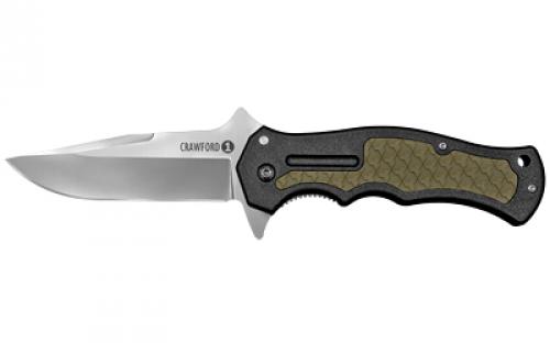 Cold Steel Crawford Model 1, Folding Knife, 4034SS Steel, Plain Edge, 3.5 Blade CS-20MWC