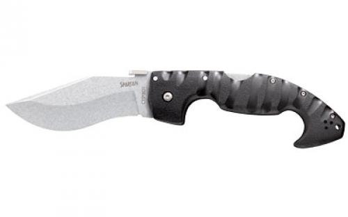 Cold Steel Spartan, Folding Knife, AUS 10A, Plain, Drop Point, Dual Thumb Stud/Pocket Clip, 4.5, BD1 Steel, Box CS-21ST