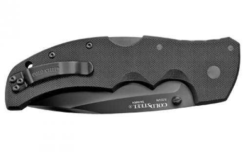 Cold Steel Recon 1, Folding Knife, S35VN with DLC Coating, Plain Edge, Spear Point, 4" Blade CS-27BS