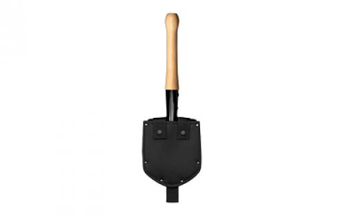 Cold Steel Spetsnaz Shovel, Special Forces, Tool, Black, Shovel, Medium Carbon Steel, Natural Wood Handle CS-92SF