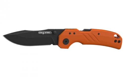 Cold Steel Engage, Folding Knife, 3 Drop Point Blade, Orange GFN Handle, Black Blade, Pocket Clip CS-FL-30DPLD-BOZ