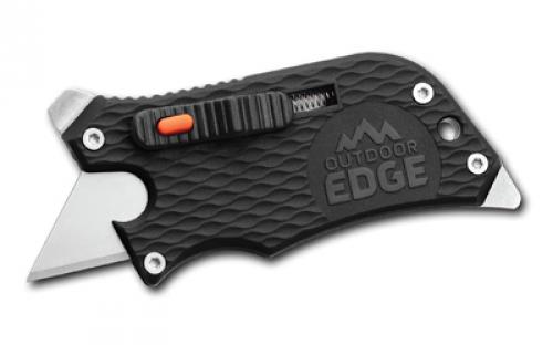 Outdoor Edge SLIDEWINDER, Folding Knife, Plain Edge, .75" Blade Length, 420J2 Stainless Steel, Black SWK-30C