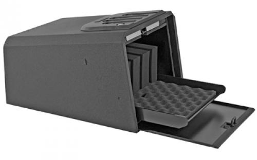 GunVault MultiVault 4-Pistol Instant Access Safe, Matte Black, Backlit NoEyes Keypad, Battery Not Included GV2050-19