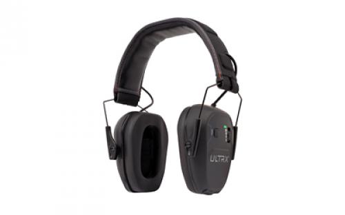 Allen ULTRX Bionic Bluetooth E-Muff, Electronic Earmuff, NRR 22dB, Bluetooth 5.3, Rechargeable, Rubberized Protective Coating, Midnight Gray 4101