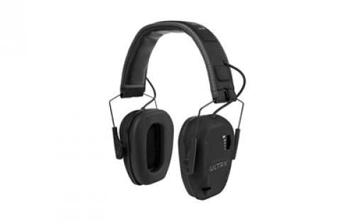 Allen ULTRX Bionic E-Muff, Electronic Earmuff, NRR 22dB, Rubberized Protective Coating, Midnight Gray 4108