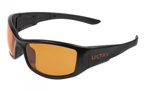 Allen ULTRX Sync Safety Glasses, Anti-fog/Anti-scratch, Black Frame, Amber Lens 4138