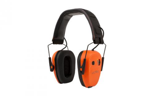 Allen ULTRX Bionic Bluetooth E-Muff, Electronic Earmuff, NRR 22dB, Bluetooth 5.3, Rechargeable, Rubberized Protective Coating, Brave Orange 4148